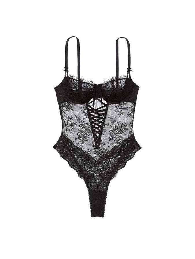 Wicked Unlined Lace-Up Teddy