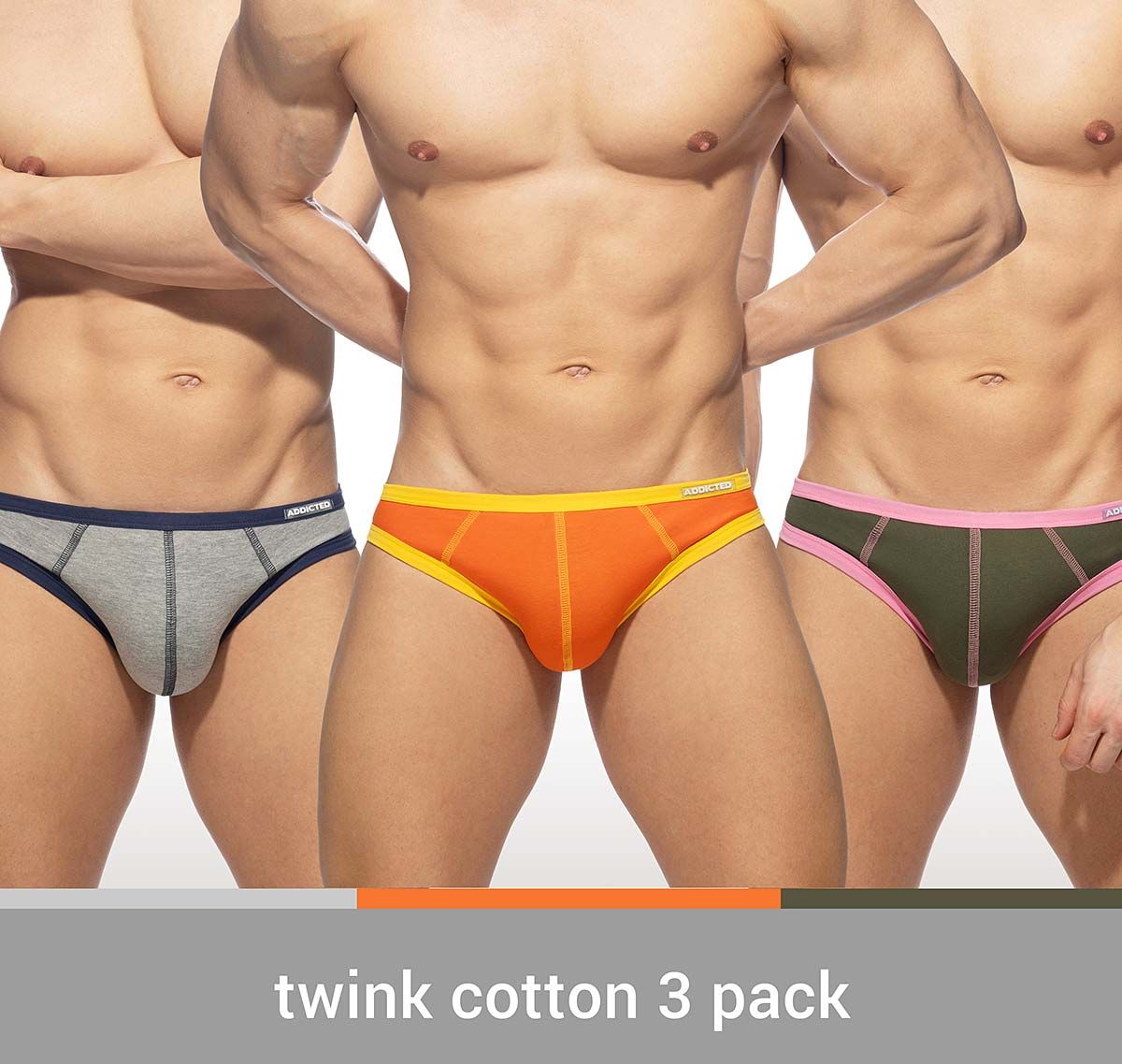 3 Pack Briefs Mesh Brief Push Up Type 6