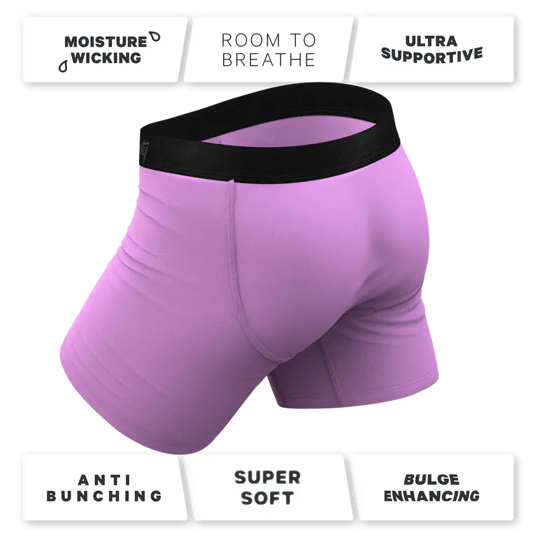 The Double Entendre Eggplant Ball Hammock Pouch Underwear