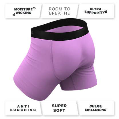 The Double Entendre Eggplant Ball Hammock Pouch Underwear