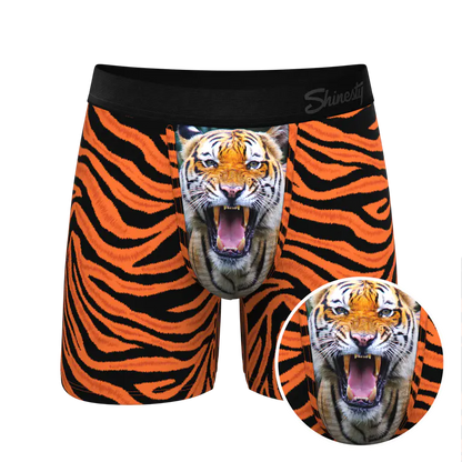 The Feral Feline Tiger Print Ball  Pouch Underwear