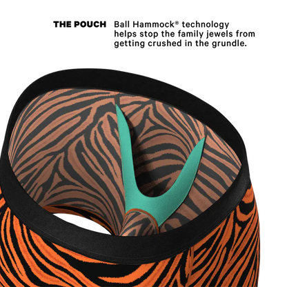 The Feral Feline Tiger Print Ball  Pouch Underwear