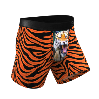 The Feral Feline Tiger Print Ball  Pouch Underwear