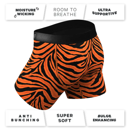 The Feral Feline Tiger Print Ball  Pouch Underwear