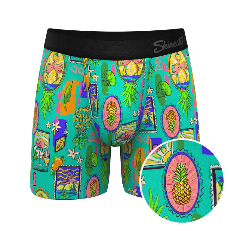 The Island Time Pineapple Scene Ball Hammock® Pouch Underwear