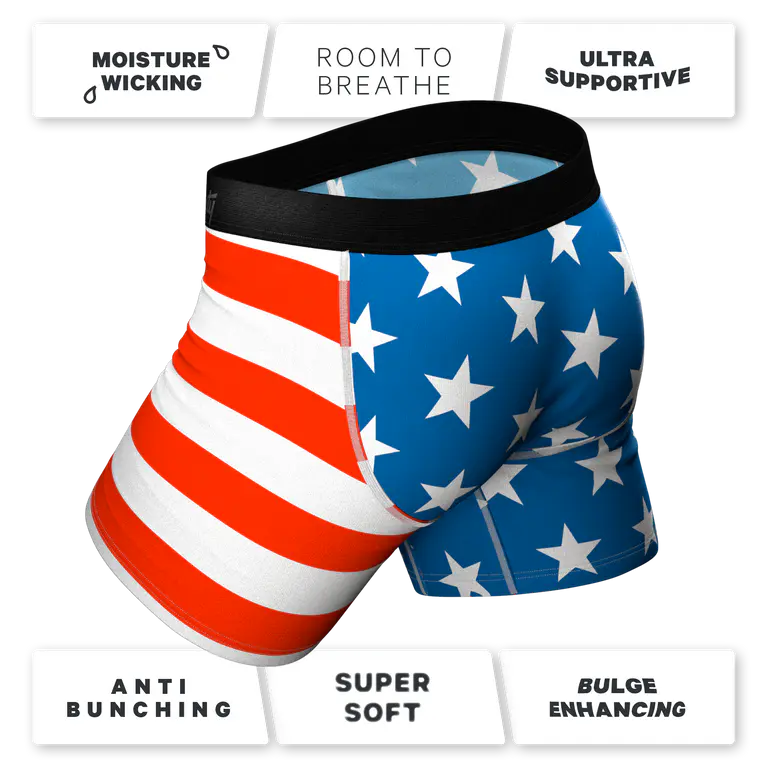 The Mascot American Flag Ball Hammock® Pouch Underwear