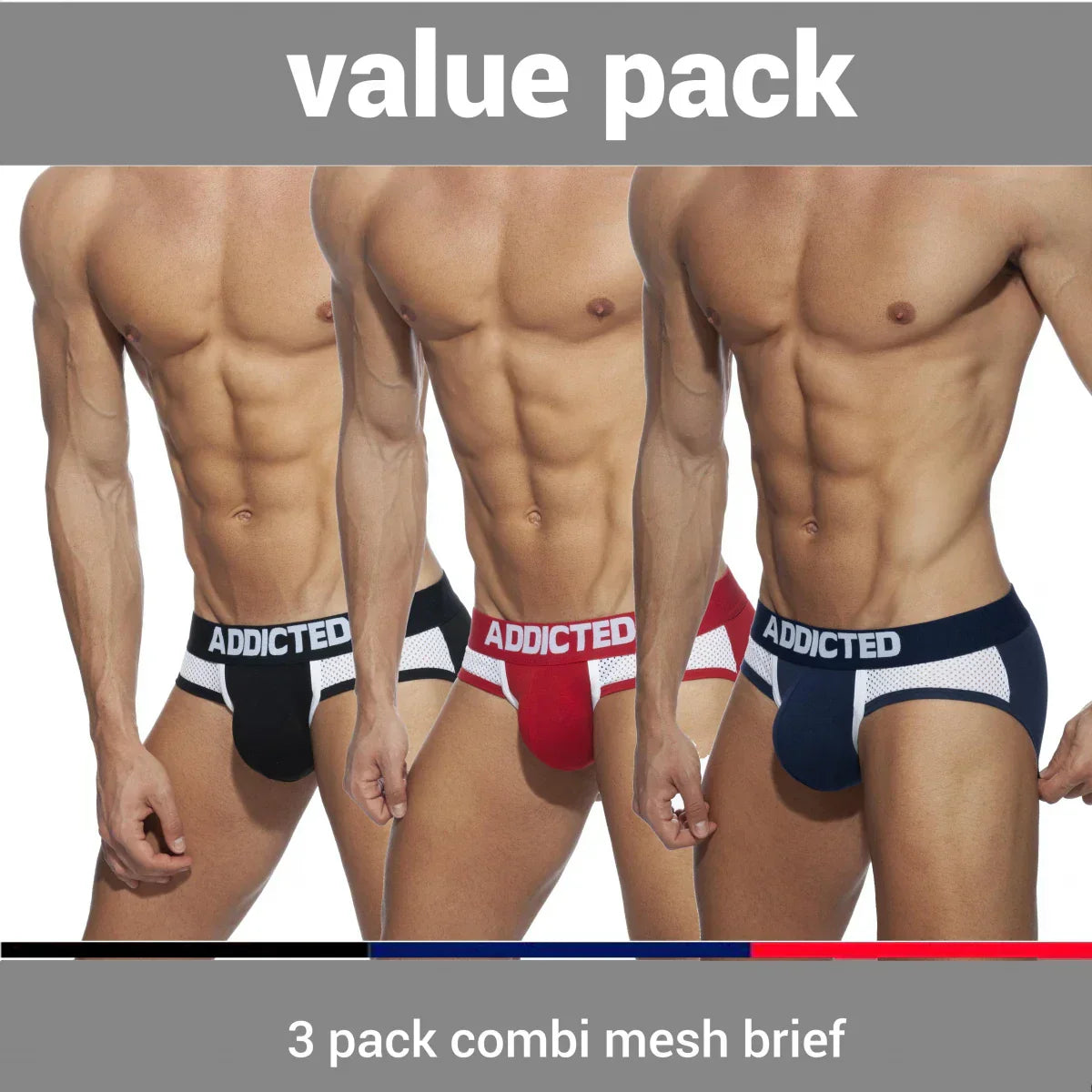 Pack OF 3 Briefs Mesh Brief Push Up Type 8