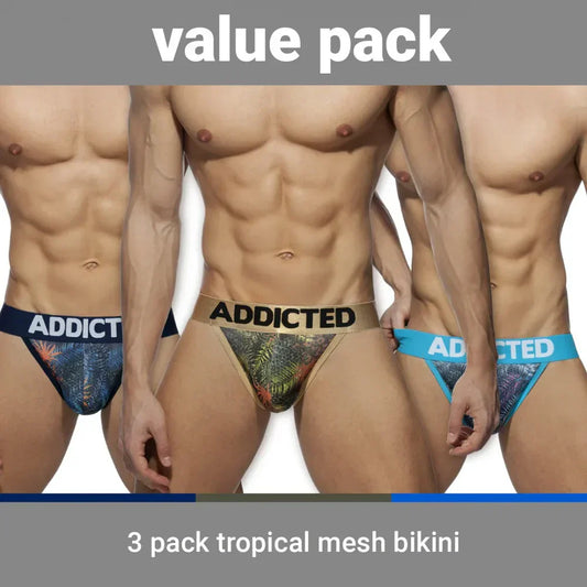 Pack of 3 bikinis with Push Up (increases volume)