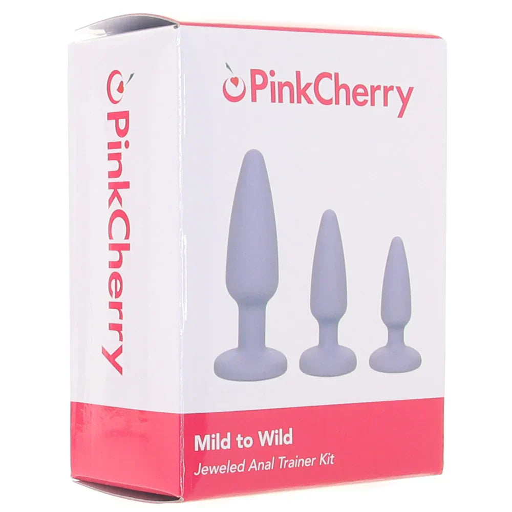 PAck Of 3 Mild To Wild Jeweled Anal Trainer Kit