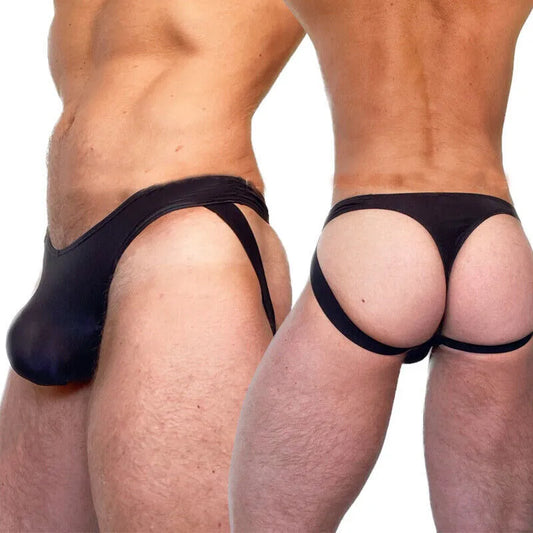 Mens Jock Strap Underwear Ice Silk Jockstrap Briefs Underpants Thong