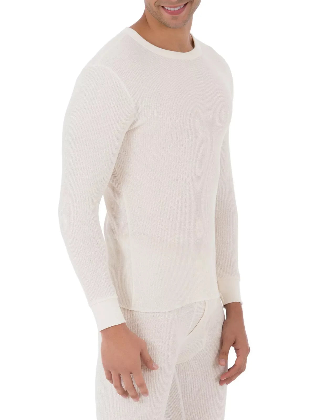 Mens 100% Cotton Top & Bottom 2PC Set Waffle Knit Thermal Long Johns Underwear