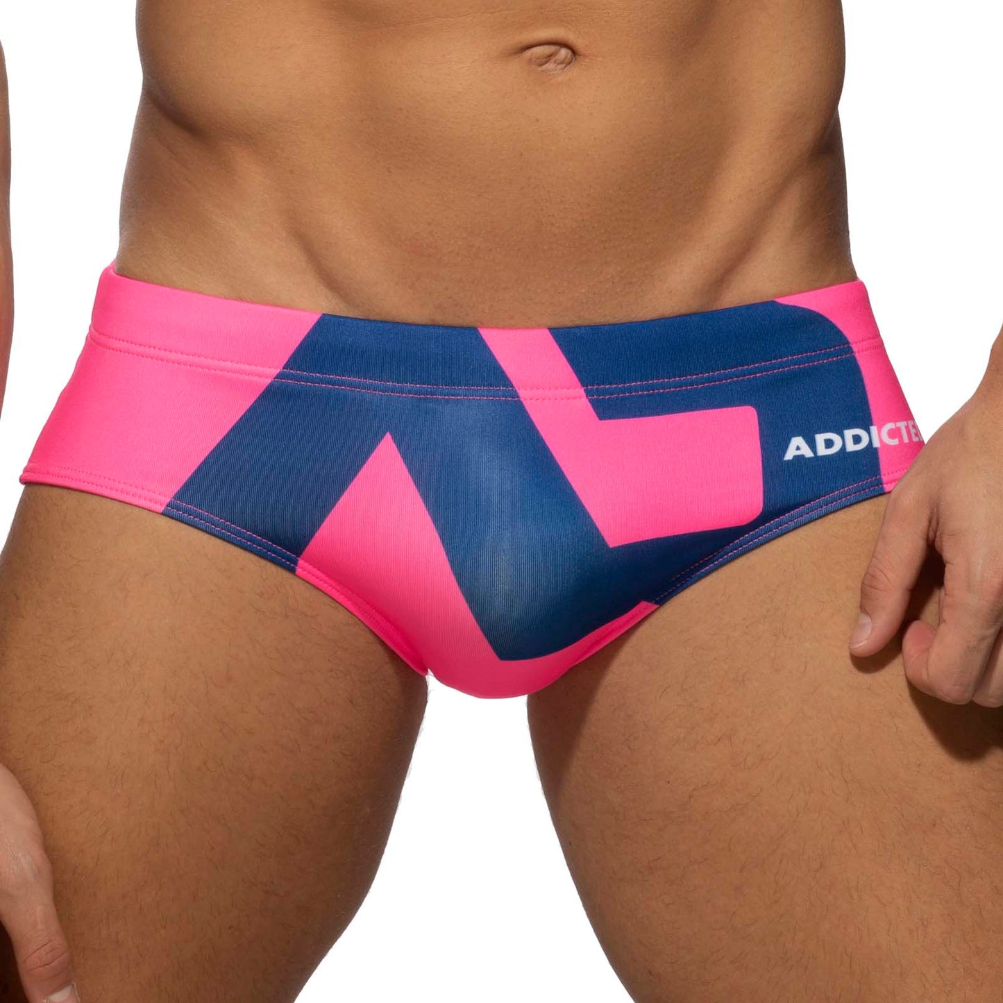 SWIM BRIEF ADDICTED EXTRA LARGE LOGO