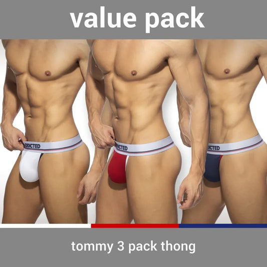 TOMMY 3 PACK THONG