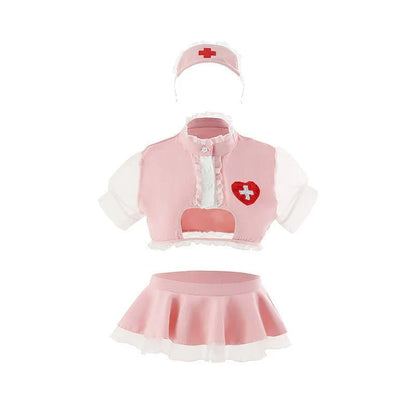 Winnie Nurse Cosplay Lingerie Set with Stockings